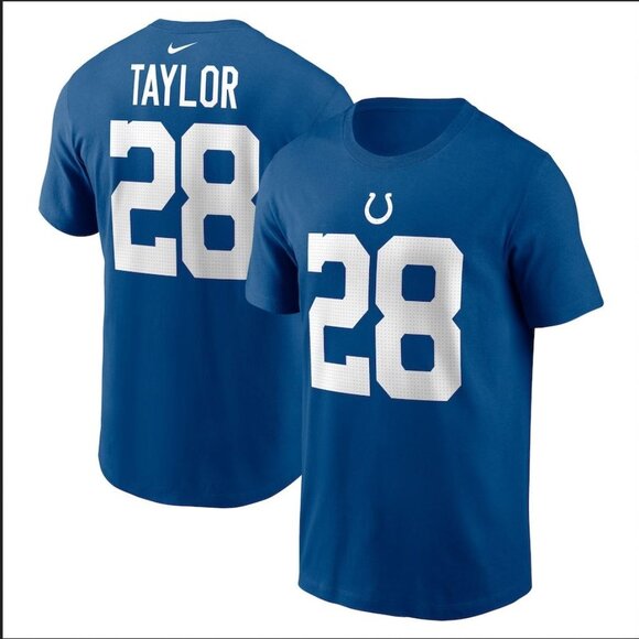 *NEW Men's Nike Jonathan Taylor Royal Indianapolis Colts Size Small - Picture 1 of 7